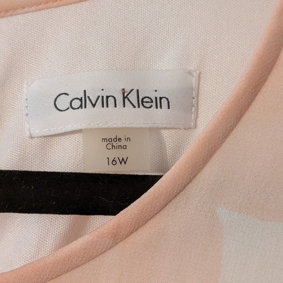 Calvin Klein Peach and White Floral Mini Dress - Picture 5 of 13